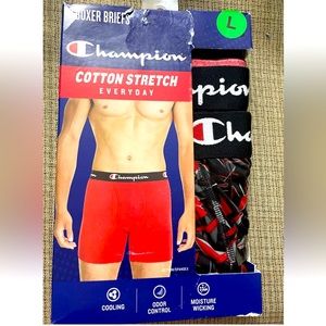 Champion 3 pack Boxer Brief 3 colors Cotton Stretch Size :L